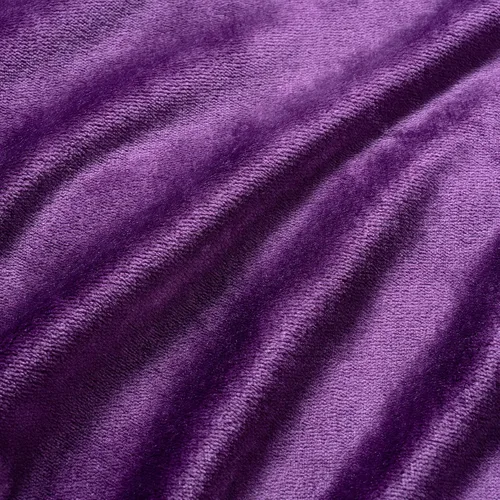 Miniatura 2 de Berkshire Blanket Classic VelvetLoft® - Manta de cama sólida tamaño Queen, manta ligera suave y mullida de felpa para cama y sofá, color morado