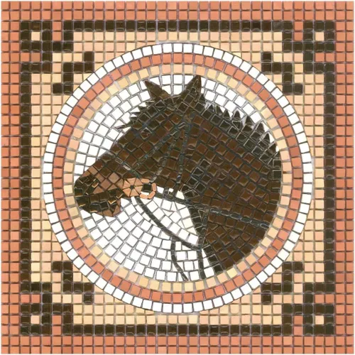 Miniatura 26 de Mosaicos hechos a mano fáciles con nuestro kit de manualidades de mosaico para adultos, delfín cuadrado de 7 pulgadas (20cm)