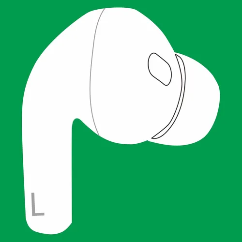 Meenova Reemplazo de Auriculares Individuales del Oído Izquierdo OEM para Pod Pro (2ª Generación), A3047, A3048, A3049. Solo Oído Izquierdo Genuino,