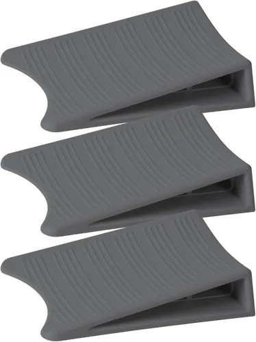 Optish Originales Topes de Puerta Patentados para la Parte Inferior de la Puerta, Topes de Puerta de Goma Antideslizantes, Cuñas de Puerta para Gris