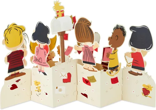 Miniatura 3 de Hallmark Peanuts - Tarjeta desplegable para el día de San Valentín (Snoopy en el buzón) para niños, profesores, compañeros de trabajo