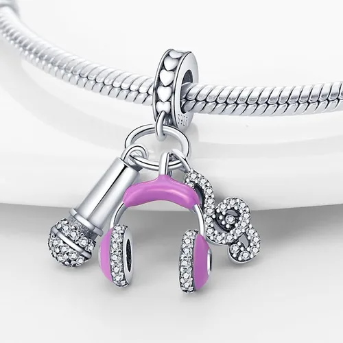 Miniatura 4 de Pandach 925 Sterling Silver Charms for Bracelets Necklace with 5A CZ Stones Dangle Pendant Bead Jewelry Beads Gifts for Women