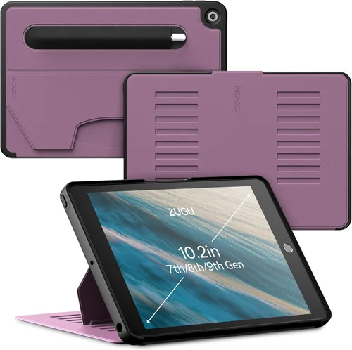 ZUGU CASE para iPad de 10.2 pulgadas 7ª / 8ª / 9ª Generación (2021/2020/2019), Funda Protectora, Delgada, Diseño Elegante, Soporte Magnético, Tapa