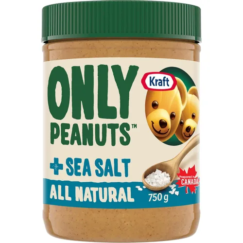 Kraft Mantequilla de maní natural con sal marina 26.46 oz | 26.5oz {Importado de Canadá}