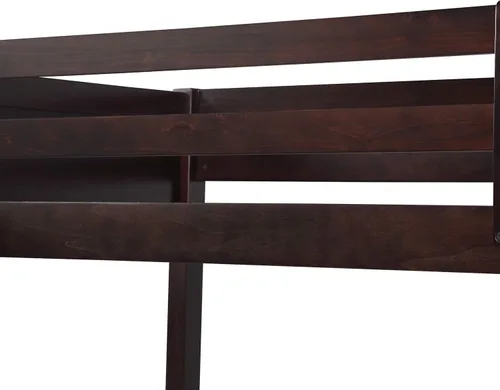 Miniatura 8 de Harper & Bright Designs Cama tipo loft de tamaño individual con escalera, marco de cama loft de madera para niños, adolescentes y adultos (expreso)