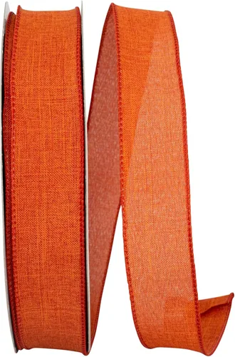 Miniatura 58 de Cinta Reliant Ribbon 92573W-031-09K para borde con alambre Everyday Linen Value, 1-1/2 pulgadas x 50 yardas, color negro