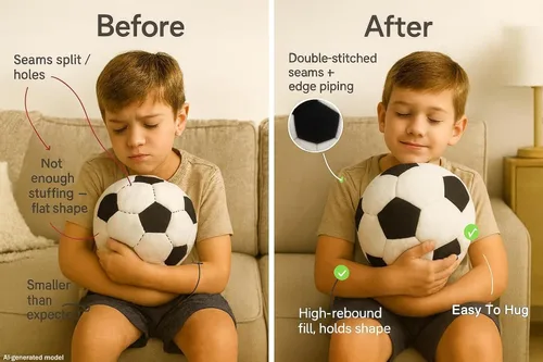Miniatura 7 de Pelota de fútbol Tplay para niño de peluche: almohada rellena suave, regalo para decoración de habitación de 8 a 12 años, 8 pulgadas