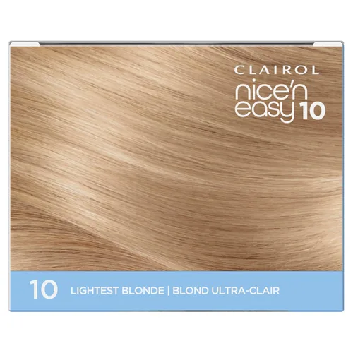 Miniatura 8 de Clairol Nice'N Easy 10 - Tinte permanente para el cabello, color rubio 10 más claro, cobertura del 100 % de las canas, color de cobertura completa