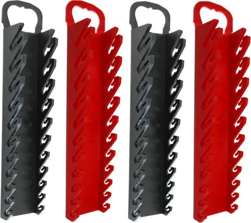 Miniatura 12 de Kit de bandeja organizadora de 11 herramientas para llaves rechonchas o de línea (kit de 4 piezas, negro y azul)