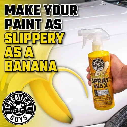Miniatura 3 de Chemical Guys Blazin' Banana Cera en Aerosol, Brillo Natural de Carnauba, Segura para Automóviles, Camiones, SUVs, Casas Rodantes y Más, Extra