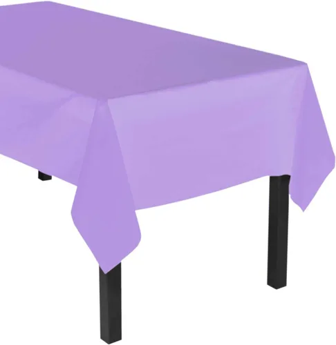 Miniatura 14 de Party Essentials - Mantel de plástico resistente disponible en 44 colores, 54 x 108 pulgadas, burdeos