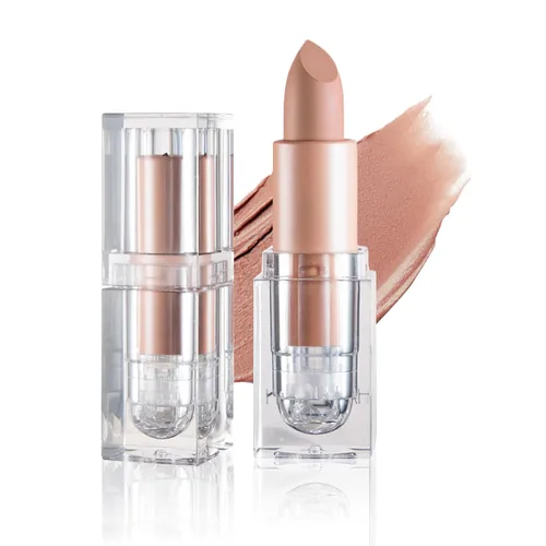 Miniatura 18 de IONSGAKO Lápiz labial mate nude aterciopelado, brillo de labios, no se decolora, no se pega a la copa, lápiz labial color nude, tinte de labios
