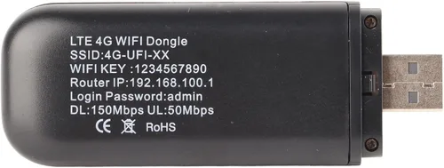 Miniatura 7 de Akozon Hotspot WiFi móvil, 4G LTE USB Enrutador portátil de bolsillo, USB WiFi red móvil inteligente (con WiFi) Soporte de viaje de 150 Mbps FDD