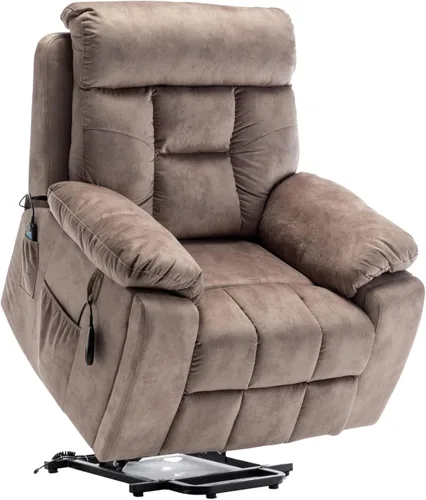 Miniatura 6 de JUUXO Silla reclinable Power Lift extra grande para personas mayores - Sillón reclinable extra ancho para hombre grande con calor y masajes
