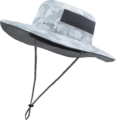 Miniatura 29 de BASSDASH Sombrero de pesca solar UPF 50+ resistente al agua con solapa desmontable para el cuello