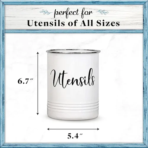 Miniatura 3 de Home Acre Designs - Soporte para utensilios, Blanco