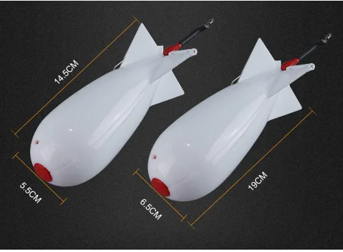 Miniatura 7 de Arinda Pesca Spomb forma de cohete Spod Alimentadores de pesca Float Bait Holder Tackle Tool Accesorios