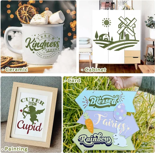 Miniatura 5 de WRAPXPERT Vinilo permanente verde, rollo de vinilo adhesivo verde oliva mate de 12 pulgadas x 10 pies, decoración del hogar y calcomanía