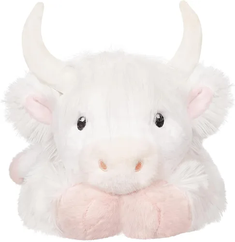 Miniatura 9 de Animales de peluche ponderados de 4 libras, lindos animales de peluche de vaca de las Tierras Altas ponderados - Juguetes de peluche de vaca