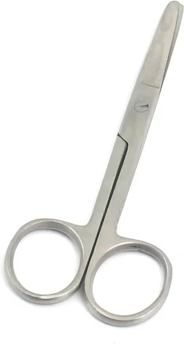 Tijeras de funcionamiento del acero inoxidable 4,5" ODM recto romo del grado económico