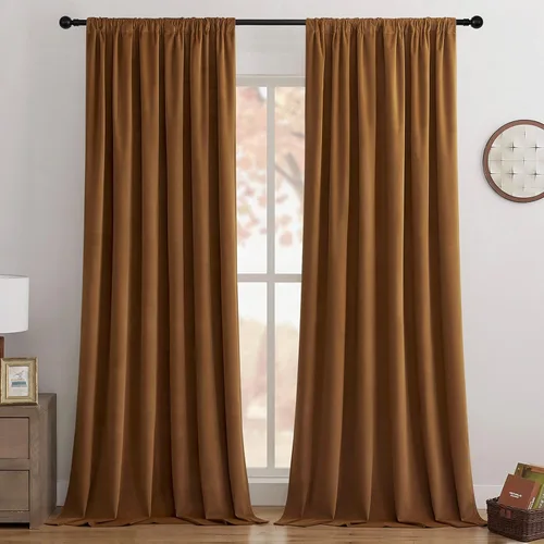 Miniatura 10 de Joydeco - Cortinas opacas 100% azul rey, 84 pulgadas, 2 paneles, cortinas de terciopelo azul rey de lujo para dormitorio y sala de estar, cortinas