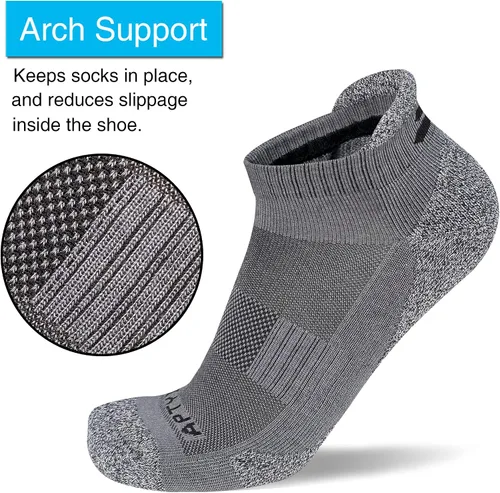 Miniatura 8 de APTYID Calcetines tobilleros acolchados para hombre (6 pares)