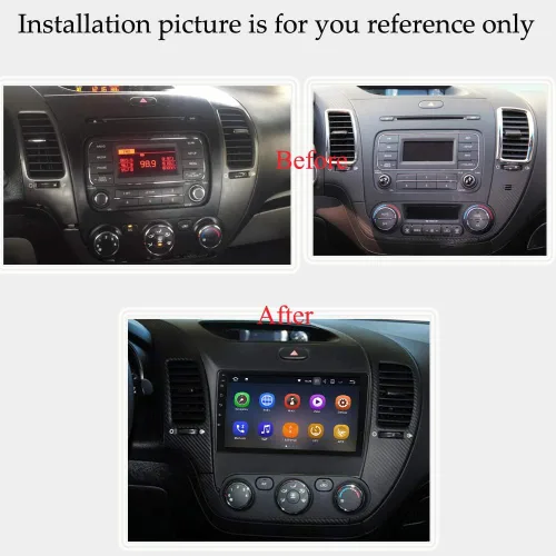 Miniatura 2 de SYGAV Estéreo de coche para 2012-2017 Kia Forte Cerato K3 Radio navegación GPS 9 pulgadas pantalla táctil Android sistema principal unidad