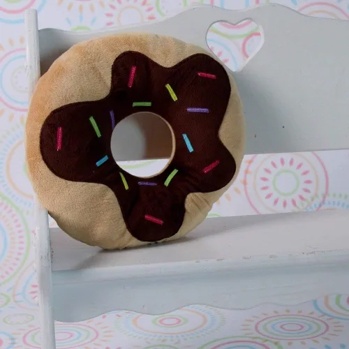 Miniatura 8 de Snuggle Stuffs Sprinkles Donut - Almohada de felpa de 14 pulgadas (chocolate)