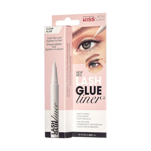 Miniatura 15 de KISS Clear Lash GLUEliner, adhesivo para pestañas con punta de fieltro, acabado mate transparente, aplicación infalible, fácil de retocar, 0.02