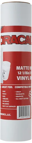 Miniatura 14 de Rollo de vinilo blanco ORACAL 651 de 12.125 pulgadas x 10 pies, sobre un núcleo de 2.5 pulgadas, vinilo adhesivo para cortadores Cricut, Silhouette