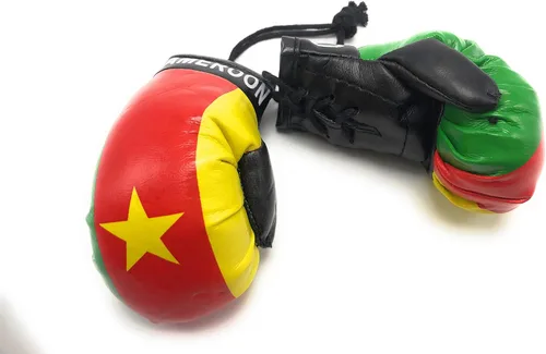 Miniatura 2 de Mini guantes de boxeo para colgar en el espejo del coche (Camerún)