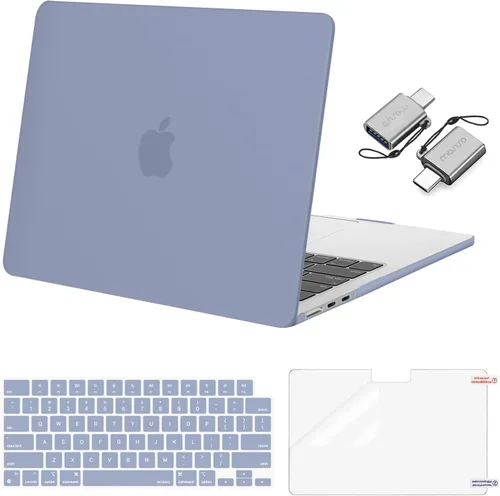 Miniatura 11 de Mosiso Funda para MacBook Air de 13 y 13.6 pulgadas, 2024, 2023 y 2022, M3 A3113, M2 A2681, Touch ID, carcasa rígida, cubierta de teclado, protector