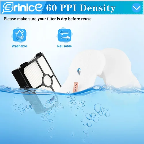 Miniatura 3 de Paquete de 7 filtros HZ4002 de repuesto compatibles con Shark HZ3002 HZ3000 HZ4000 HZ4002 Stratos ultraligero con cable, 2 filtros, 4 filtros