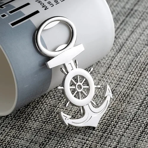 Miniatura 2 de 50 abrebotellas con diseño de ancla para temática náutica, regalos de boda, decoraciones de despedida de soltera o recuerdos de fiesta de baby