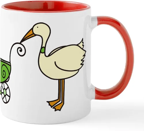 Miniatura 17 de CafePress Mug Stork - Taza de café de cerámica (11.0 fl oz)