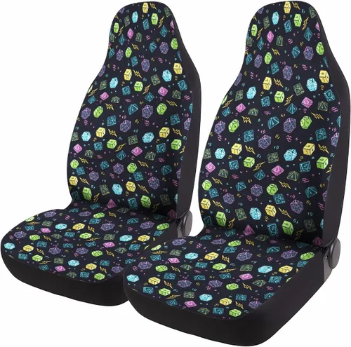 Miniatura 61 de GENANY Horror Nightmare Skellington - 2 fundas de asiento delantero para automóvil, camión, SUV, regalos de Navidad, funda de asiento de cubo