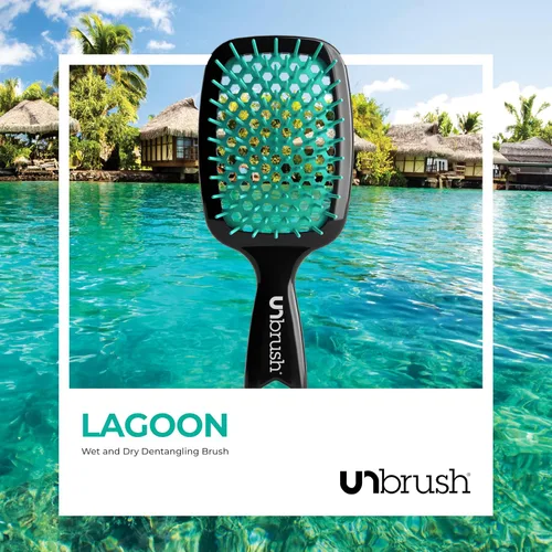 Miniatura 7 de FHI Heat UNbrush - Cepillo desenredante para cepillar sin dolor en cabello húmedo o seco — Cerdas antiestáticas DuoFlex duraderas, mango ligero
