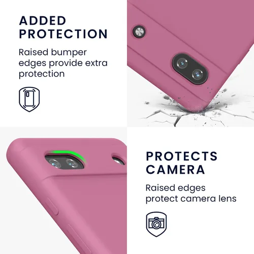Miniatura 788 de kwmobile Funda Compatible con Google Pixel 6 Pro - Funda de teléfono de silicona TPU con acabado suave - Azul Arrecife
