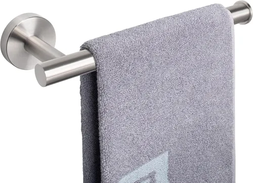 Miniatura 9 de NearMoon Soporte para Toalla de Mano/Anillo para Toalla, Barra de Toalla de Mano de Acero Inoxidable Gruesa para Baño, Estante para Toallas Montado