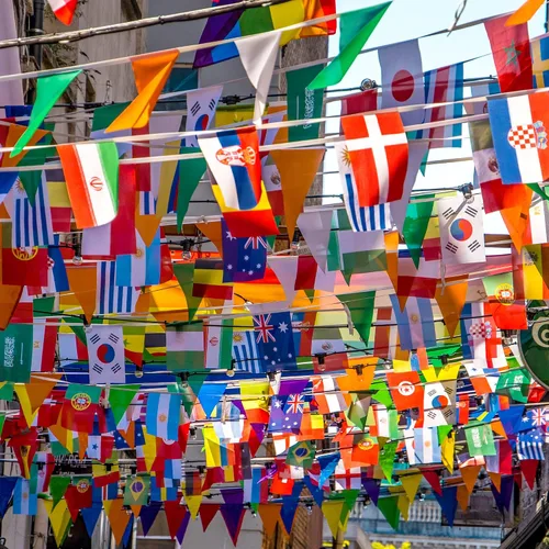Miniatura 8 de Bandera de la Copa del Mundo 2026, banderín internacional de 48 países, torneo de fútbol nacional para bar deportivo, club, jardín en casa