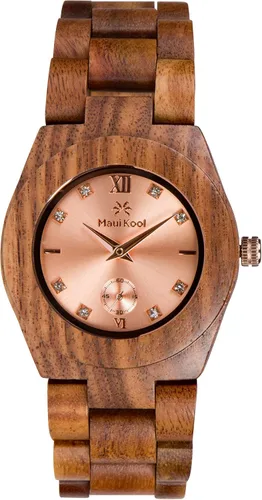 Miniatura 2 de Maui Kool Reloj de madera Hana Collection para mujer analógico de madera caja de bambú