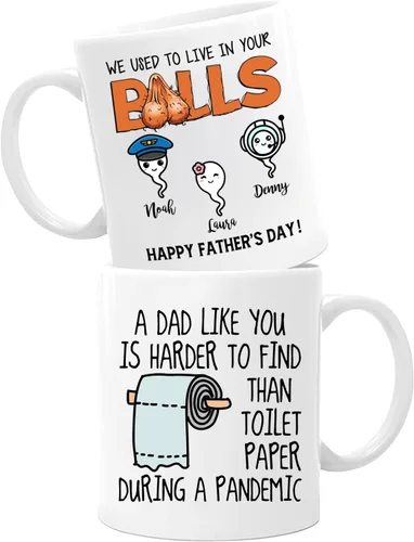 Miniatura 2 de InterestPrint Taza de café personalizada con texto en inglés "Dad Like You Is Harder To Find Father's Day Mug For Dad From Daughter Son, 11 onzas