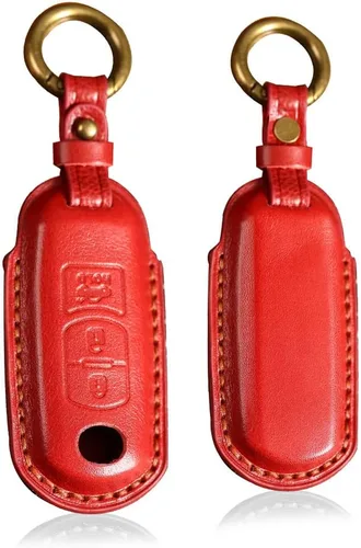 Miniatura 7 de Funda de cuero para llavero de 3 botones compatible con Mazda 2, 3, 3, Axela 5, 6, 6, Atenza 8 CX-3 CX-4 CX-5 CX-7 CX-9 MX-5 MX-5 Miata Accesorios