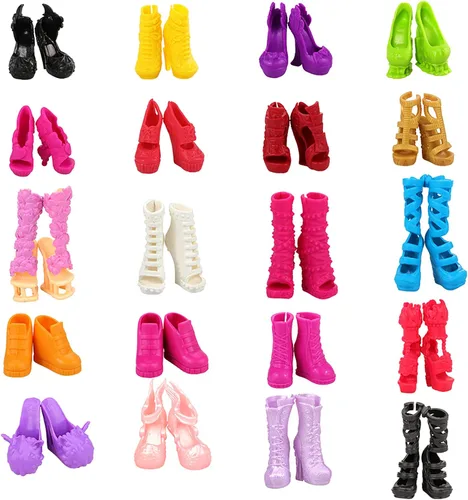 Miniatura 6 de BARWA 6 juegos de ropa de muñeca y 6 zapatos para muñecas Monster Girl de 11 pulgadas, accesorios de moda, trajes casuales y pantalones