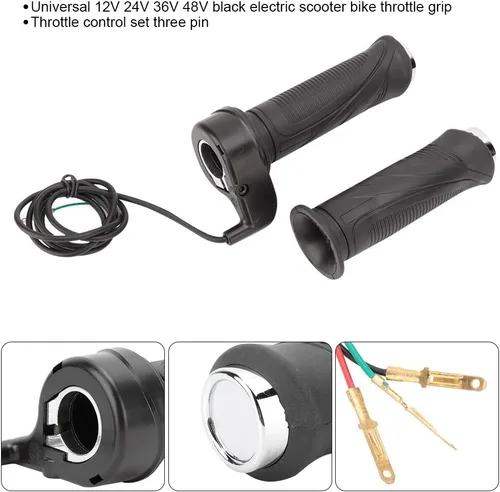 Miniatura 2 de Acouto Acelerador eléctrico, empuñaduras de mango de acelerador de bicicleta eléctrica, empuñaduras de acelerador y cable de agarre para bicicleta
