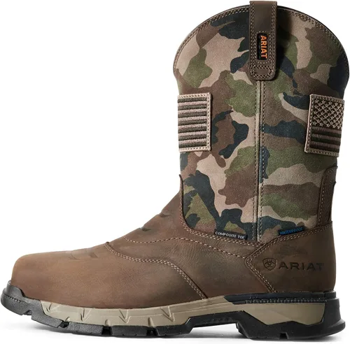 Miniatura 2 de ARIAT Rebar Flex Western - Puntera compuesta impermeable para hombre Marrón Centeno