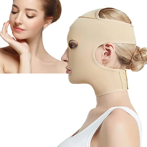 Miniatura 2 de Cinturón de dormir de cara completa, reutilizable, en forma de V, para adelgazar, correa para mascarilla, moldeador de masaje fino, cinturón facial