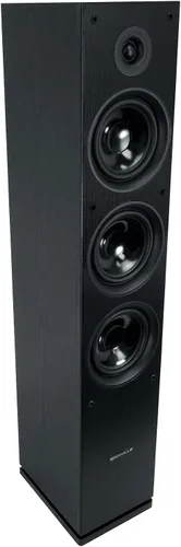 Miniatura 4 de Rockville RockTower 64B - Altavoz de torre pasivo, 4 ohmios, negro, sonido de alta fidelidad, rejilla desmontable, 3 vías, 6.5 pulgadas, 500 W, MDF