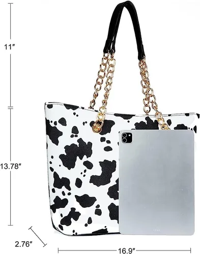 Miniatura 5 de Montana West Bolso de mano para mujer con asa superior con cadena