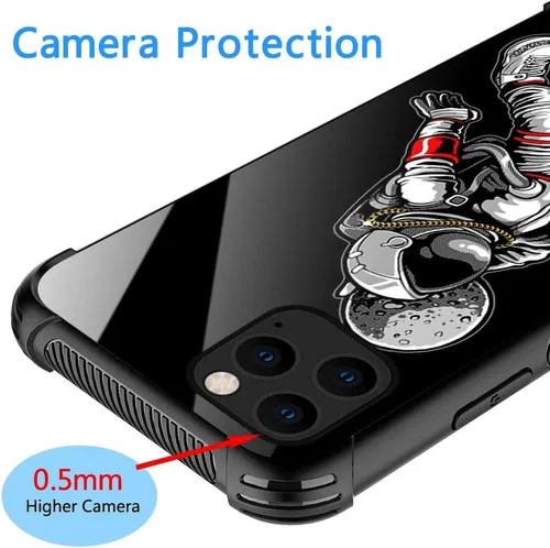 Miniatura 5 de ZHEGAILIAN Funda para iPhone 11, protección de grado militar, esquinas a prueba de golpes, funda antiarañazos para iPhone 11, nebulosa verde